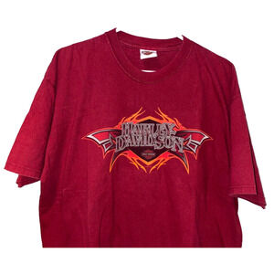 Harley Davidson Richmond Virginia XL No Tag 22x29 Hanes Beefy-T Biker Tee